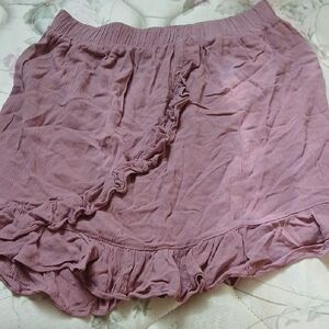 Pink Rose,Mauve Textured Skirt,Size Small